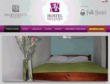 Tablet Screenshot of hostelkrolewska.pl